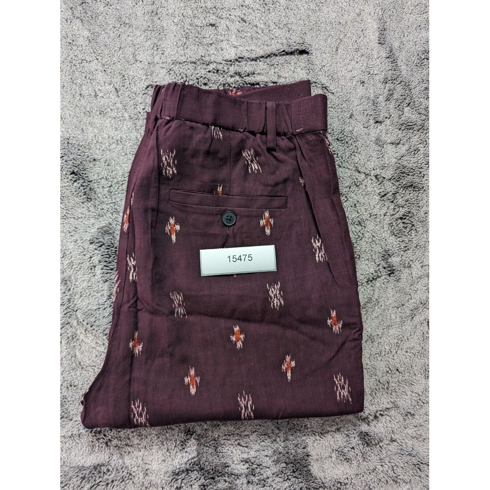 Madewell 1937 Pleated Tapered Leg Pants Women's Size 4 Purple - Picture 14 of 14